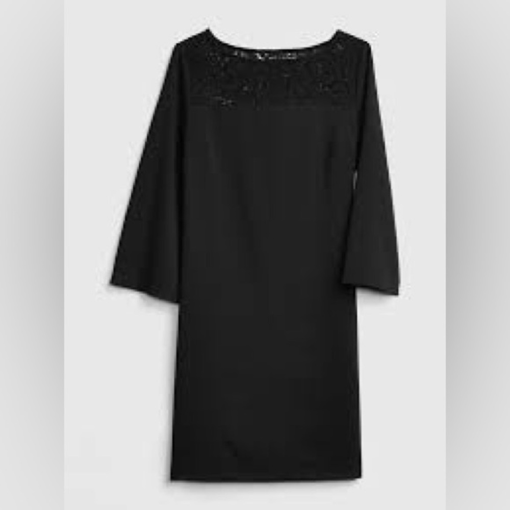 GAP Black Cocktail Dress with Bateau Neckline